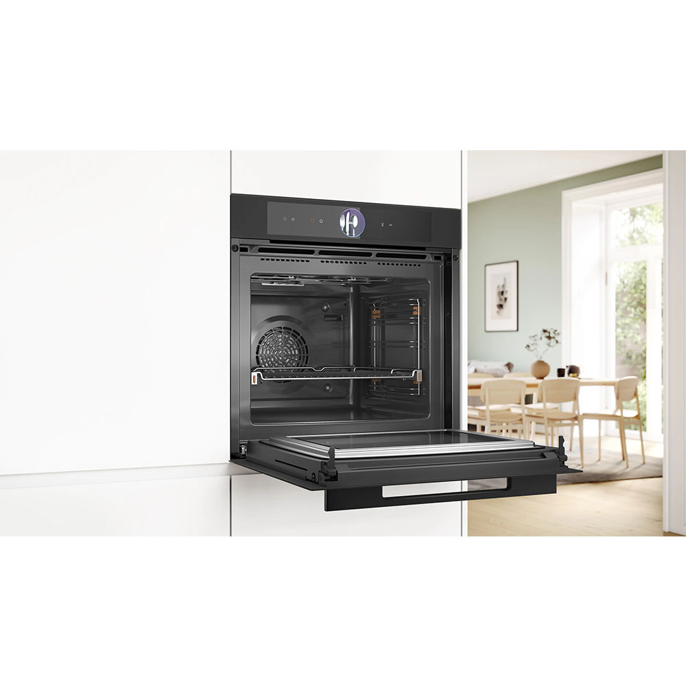 Bosch ugradbena pećnica s funkcijom mikrovalova HMG976KM1 - MattBlack - Slika 2